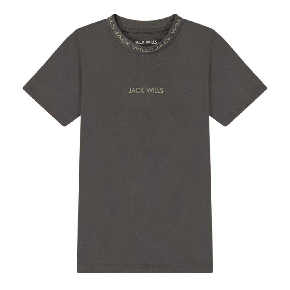 Jack Wills Boys Jacquard T-Shirt / Slate